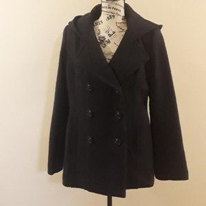 Croft & Barrow Navy Pea Coat w/hood